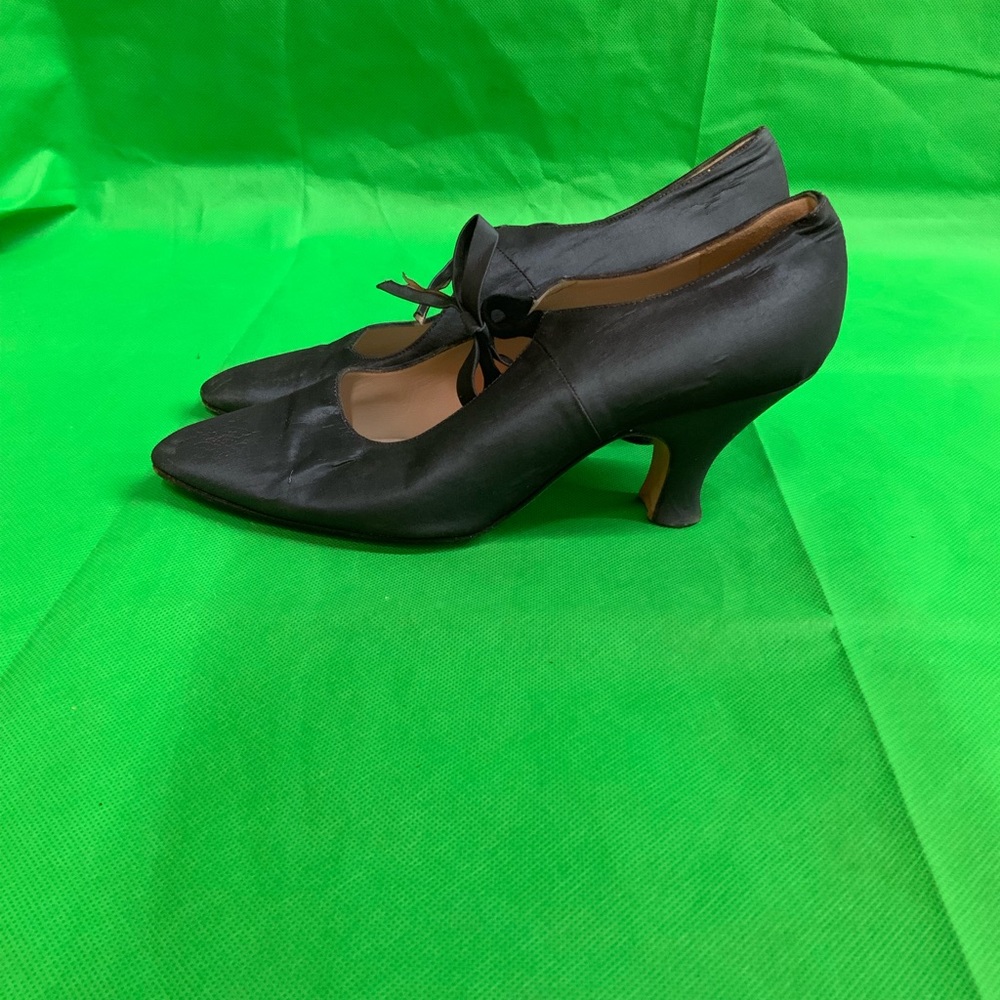 Philippe Model Black Satin Pump Heels Size 38.5